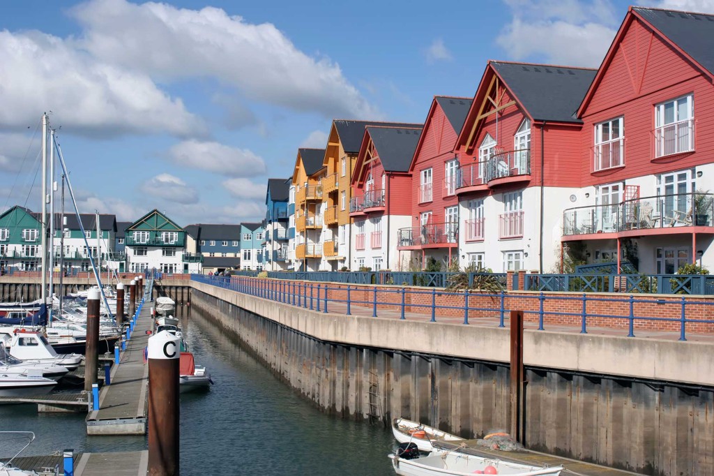 photo of the bay of Exmouth, Devon