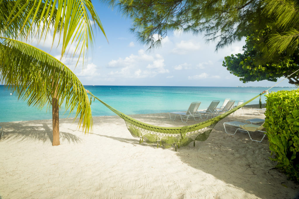 Hammock on a caribbean beach