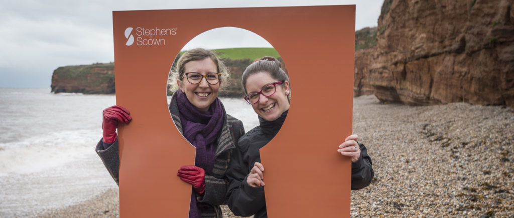 Stephens Scown are working with Ladram Bay Holiday Park as part of their Park Life Campaign. Kirstie Apps from Stephens Scown, left, is pictured with Carla Newman from Ladram Bay.