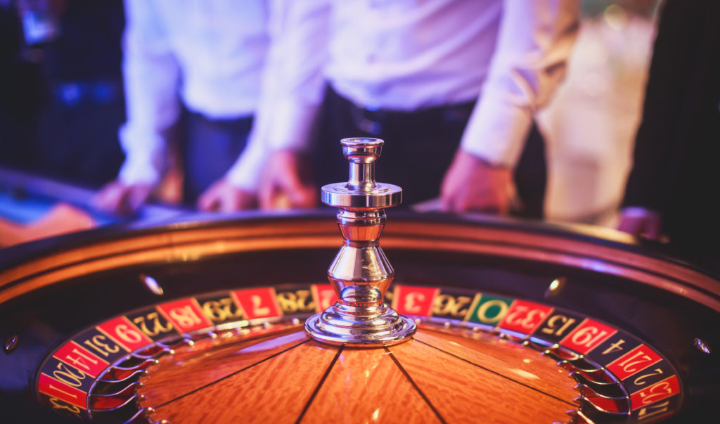 roulette wheel in casino