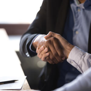 businessmen shaking hands