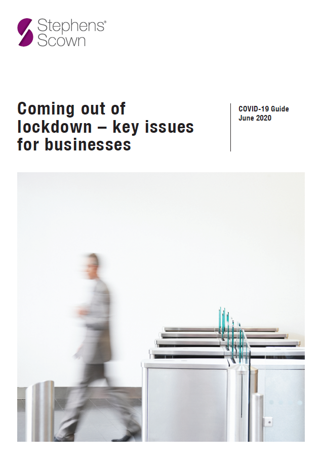 Business Guide: Coming out of lockdown - key issues for businesses