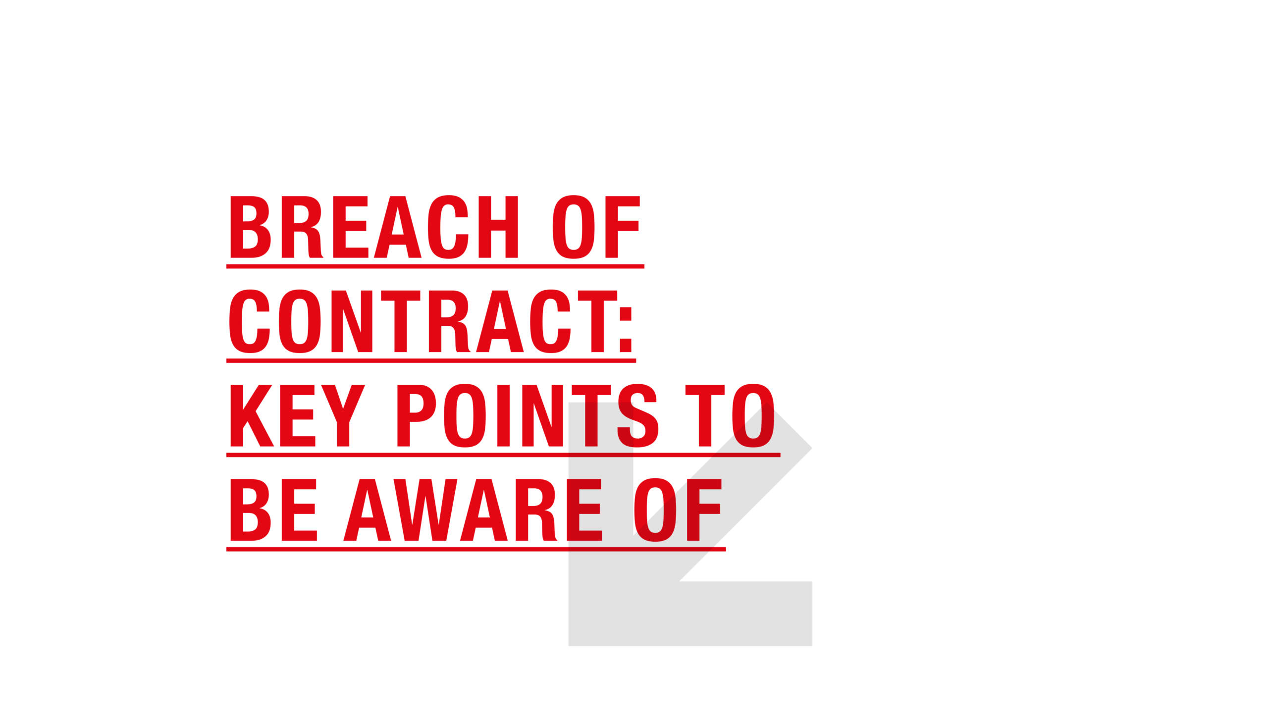 Breach Of Contract UK Key Points To Be Aware Of Stephens Scown