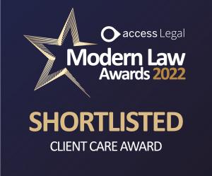 award listing for client service from modern law awards