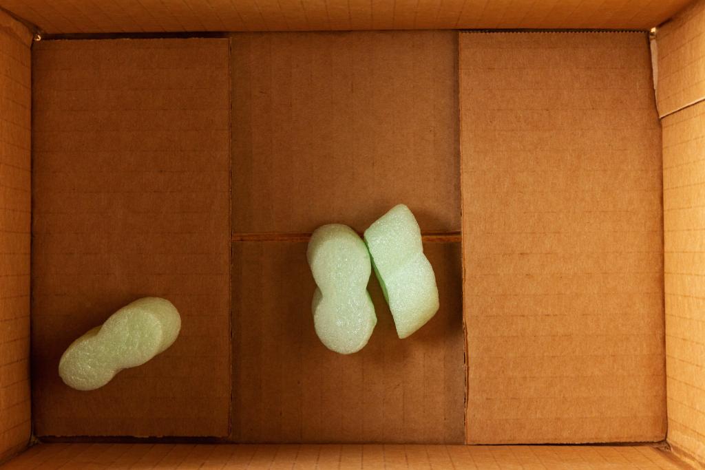 Packing Peanuts in box