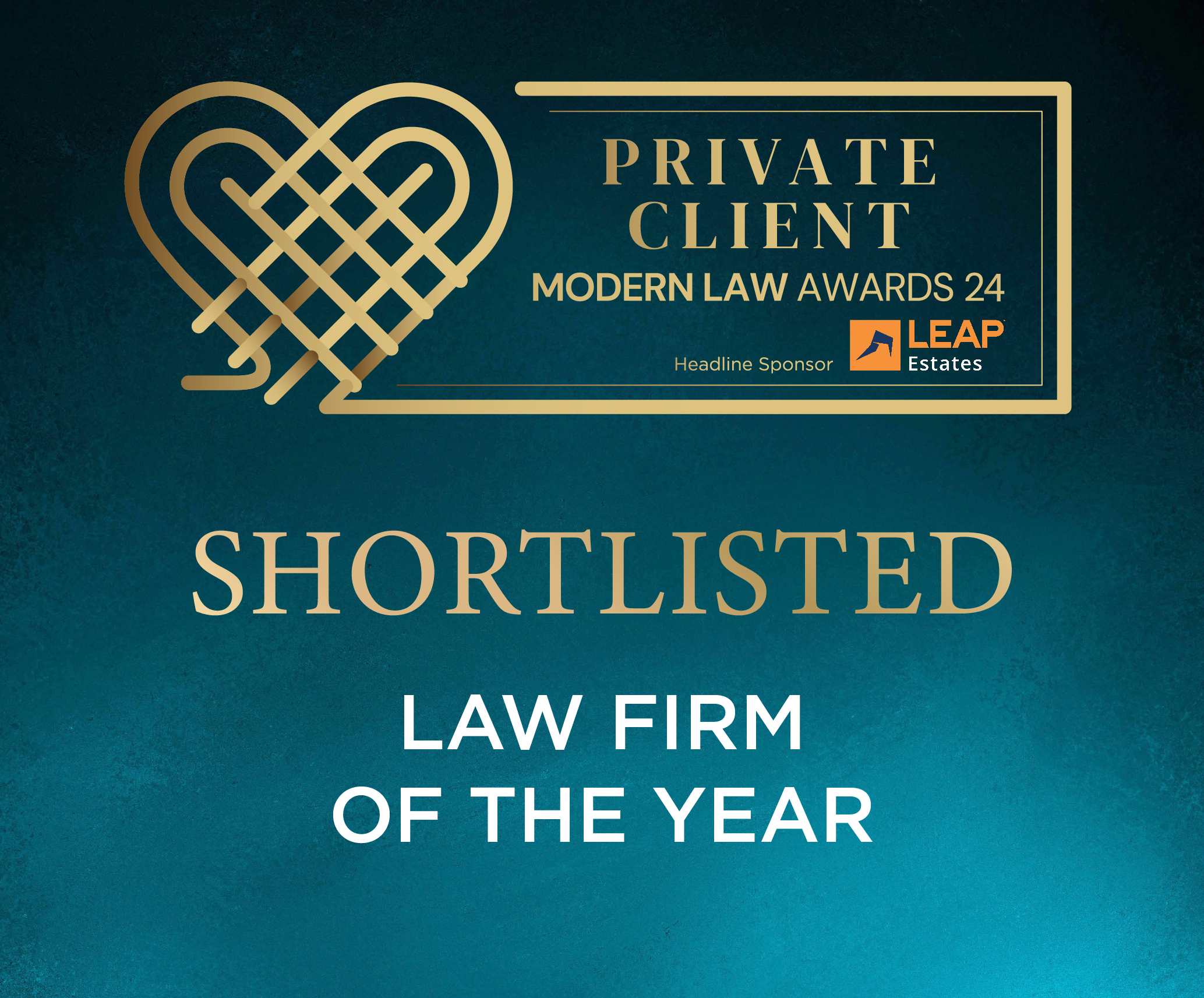 Private Client Modern Law Awards 2024 shortlisted banner