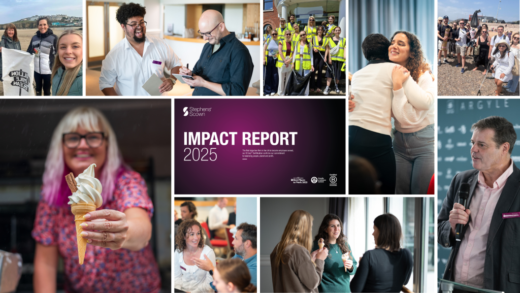 Concept for - Stephens Scown Publishes Latest B Corp™ Impact Report