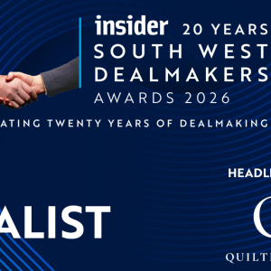 Concept for - Stephens Scown Secures Dealmaker Awards Shortlisting