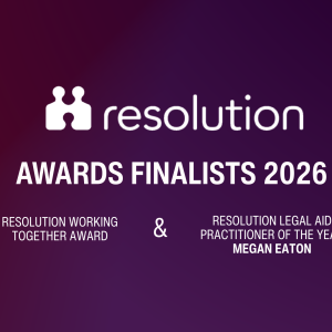 Concept for: Stephens Scown shortlisted twice at Resolution Awards 2026 