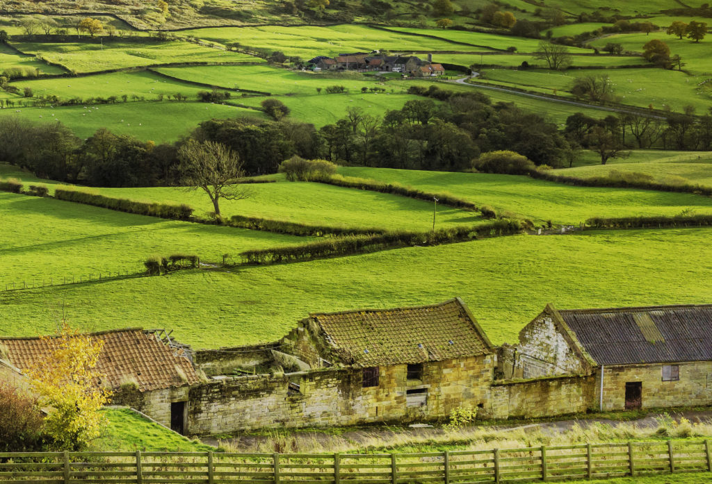 Traditional farmhouse in the North York Moors, Yorkshire, UK